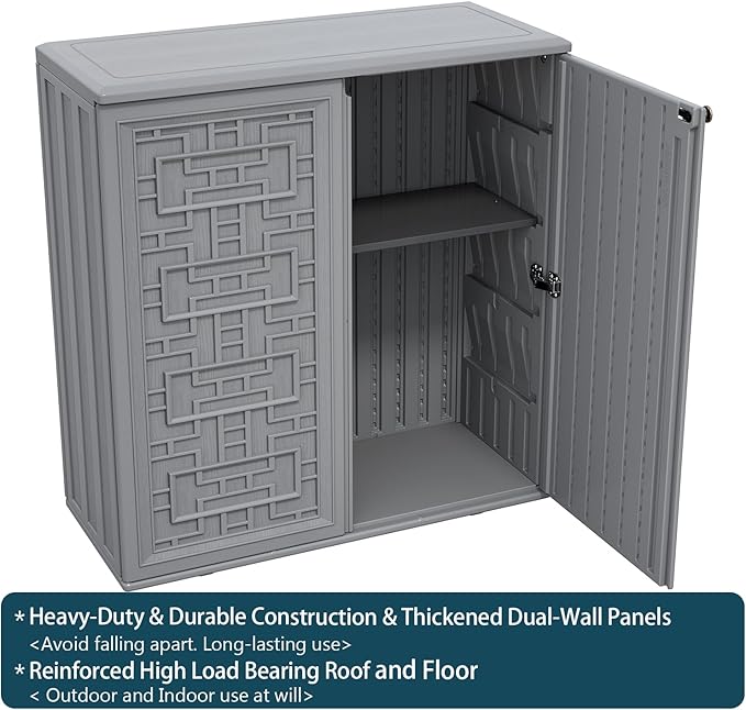 HOMSPARK Indoor/Outdoor Storage Cabinet - Image 6