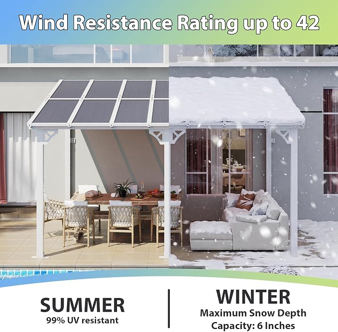 Aoxun 14’x10’ Gazebo with Aluminum Frame & Polycarbonate Panel, Outdoor Patio - Image 3