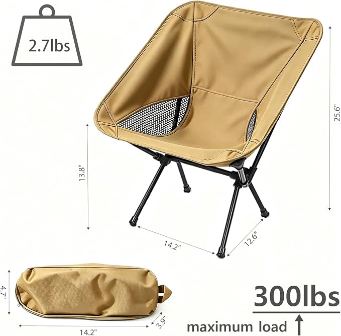 Wind Tour Portable Camping Chair Lightweight Foldable Outdoor Chair - Image 2
