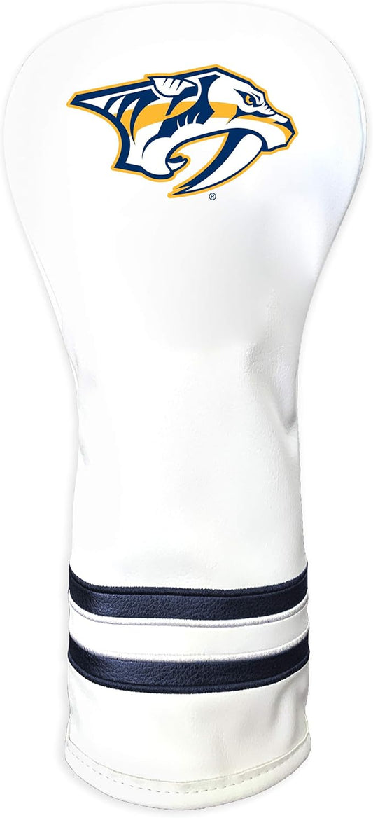 Team Golf NHL White Vintage Fairway Golf Club Headcover, Form Fitting Design, Retro Design & Superb Quality