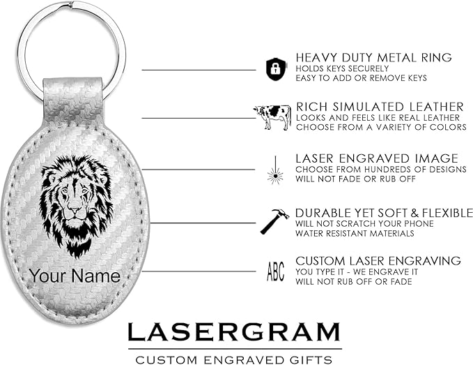 LaserGram Oval Keychain, Water Polo, Personalized Engraving Included