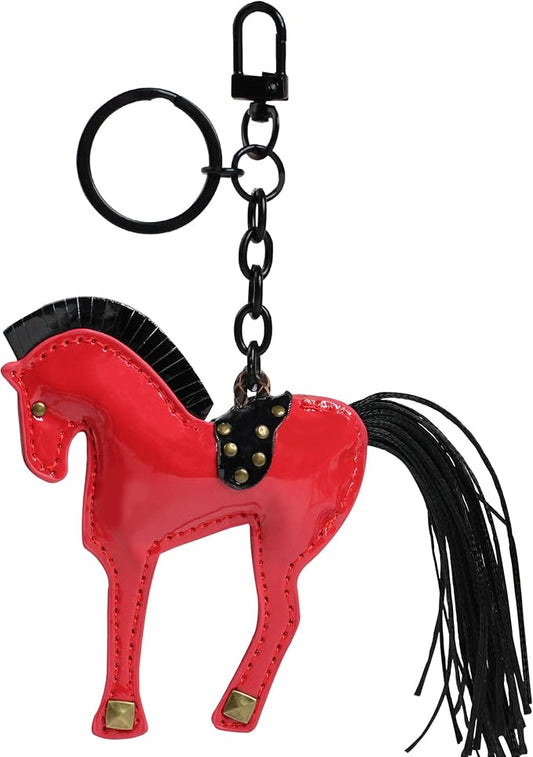Horse Keychain, Hanging Charm Accessory for Purse, Bag and Backpacks Pony Key Chain for Women