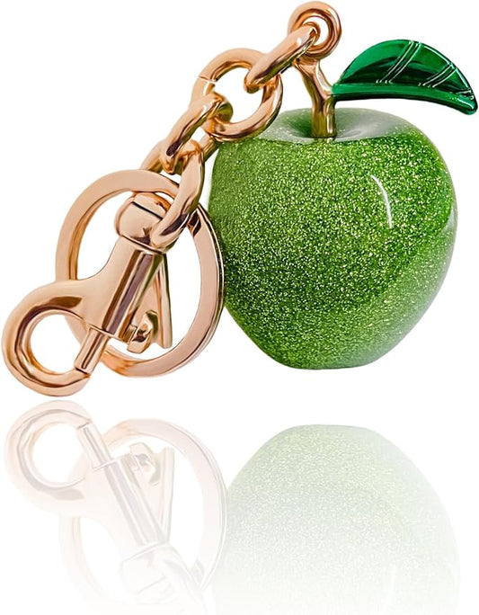 Cherry Bag Charm for Handbag, Big-Apple Strawberry Fruit Bag Charm Cherry Car Accessories KeyChain