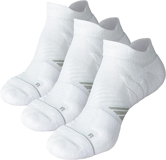Hylaea No Show Running Athletic Anti-Blister Wicking Coolmax Socks, Seamless Anti-odor