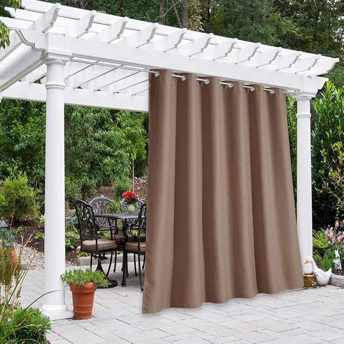 NICETOWN Room Darkning Bedroom Curtain W84 x L84, Stainless Steel Grommet Top by NICETOWN