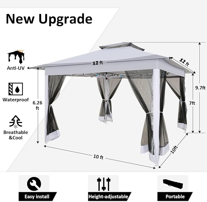 COBIZI 12x12 Pop Up Gazebo On Clearance - Image 3