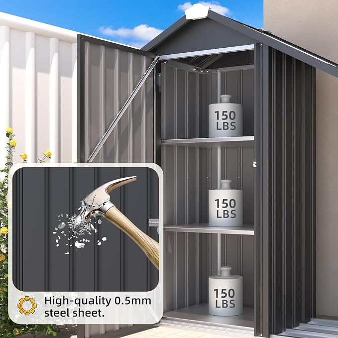 AECOJOY Vertical Outdoor Storage Cabinet - Image 3