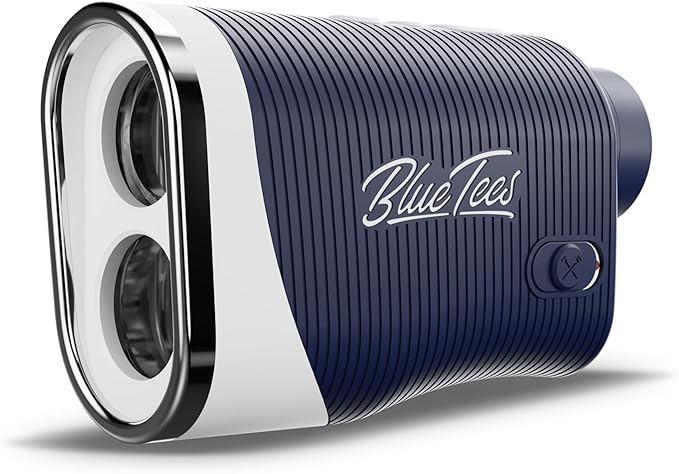 Blue Tees Golf Series 3 Max+ Golf Rangefinder with Slope Switch, 1000 Yards Range Finder, 6X Magnification Laser Rangefinder, Slope Measurement, Magnetic Strip, Flag Pole Locking with Pulse Vibration