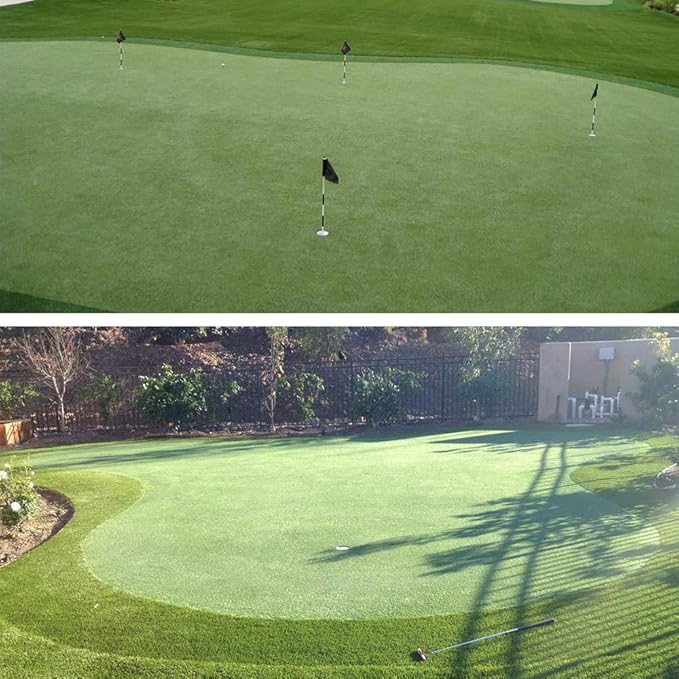 Petgrow Pro Putting Green Golf Artificial Grass Turf 10FTX44FT， Indoor Outdoor Golf Training Mat, Synthetic Fake Grass for Baseball Football Gym Sports