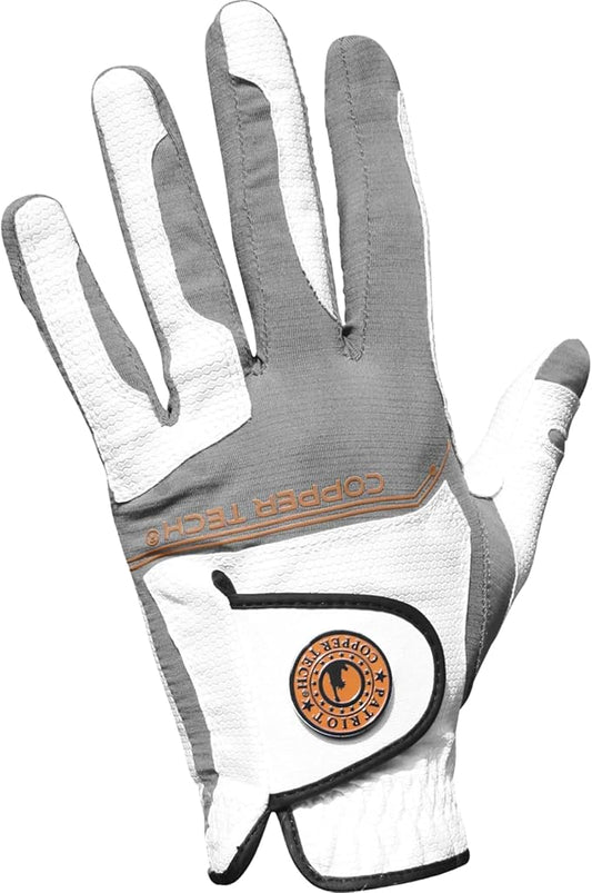 All-Weather Golf Glove – Copper Infused Compression, All-Weather Grip, Breathable 4-Way Stretch, Durable AAA Synthetic Leather