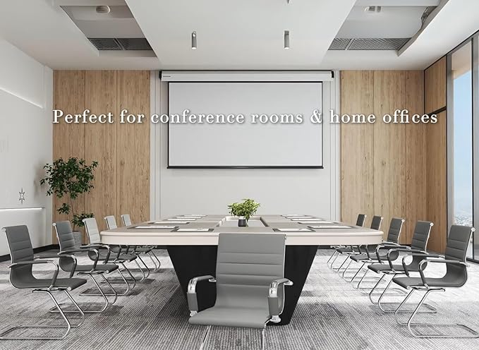 CIMOTA Waiting Room Chairs Leather Office Guest Chair Mid Back Reception Chairs with Sled Base for Meeting/Patient/Conference Room, Grey Set of 2