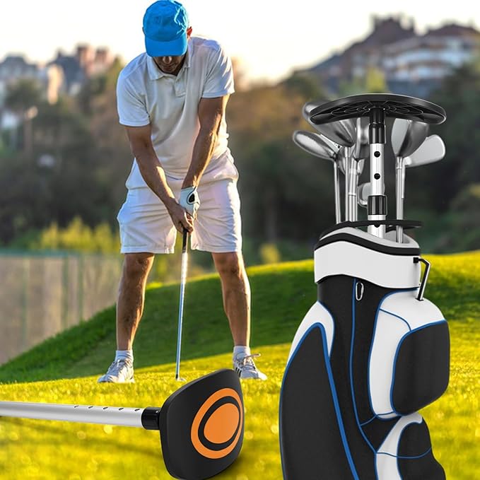 Portable Golf Travel Bag Support Pole, Umbrella Anti-Impact Support Cover Protector and Aluminum Alloy Rod, Golf Club Travel Bag Support System Protect Club