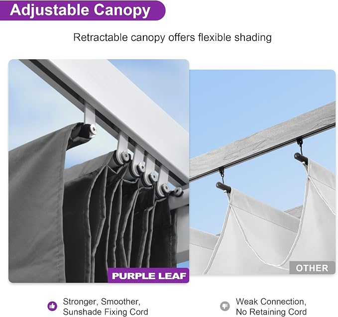 PURPLE LEAF Outdoor Pergola 10' x 13' - Image 3