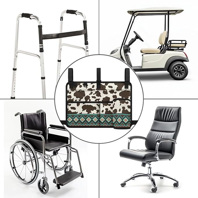 Golf Cart Rear Seat Organizer Storage Bag Large Capacity Golf Cart Accessory for Club Car, Wheelchair and Walker