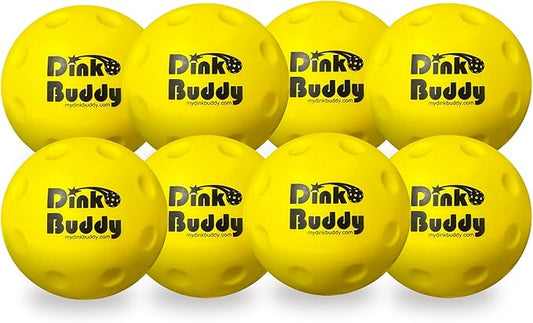 Kelso Pickleball, PU Foam Pickleball Balls for Reduced Noise, Enhances Hand-Eye Coordination, Indoor & Outdoor Use, Standard or Small Trainer-Sized Balls