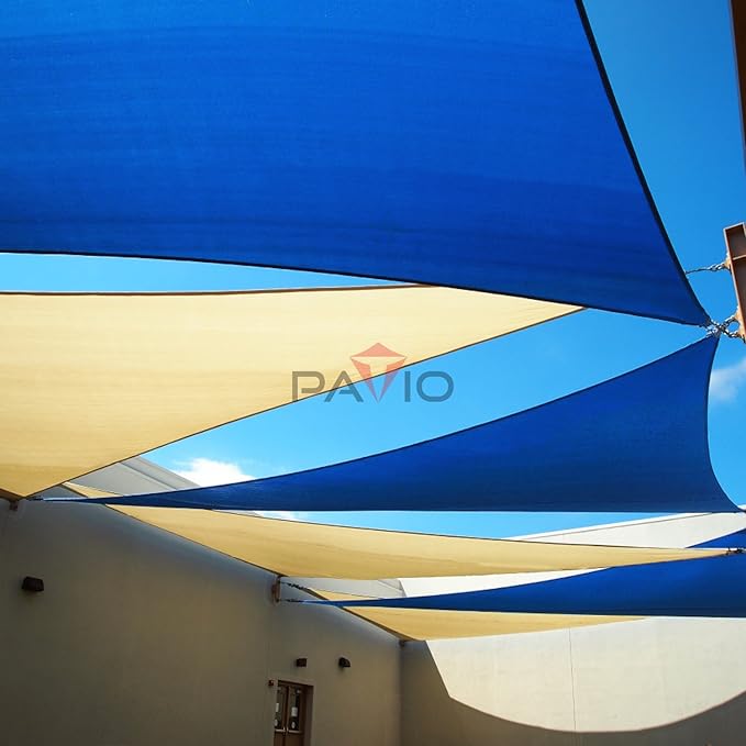 Patio Paradise 15' x 15' x 15' Sun Shade Sail Triangle Canopy Shade Cloth - Image 6