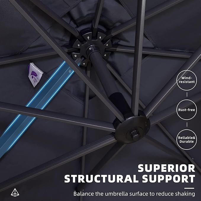 PURPLE LEAF Patio Umbrella - Image 6