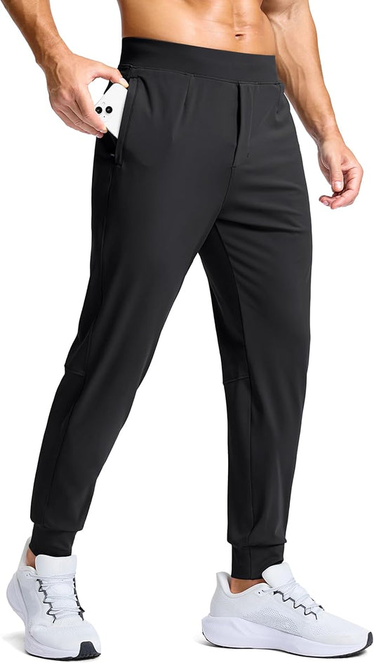 G Gradual Men's Golf Joggers Pants with Zipper Pockets Stretch Sweatpants Slim Fit Track Pants Joggers for Men Work Running