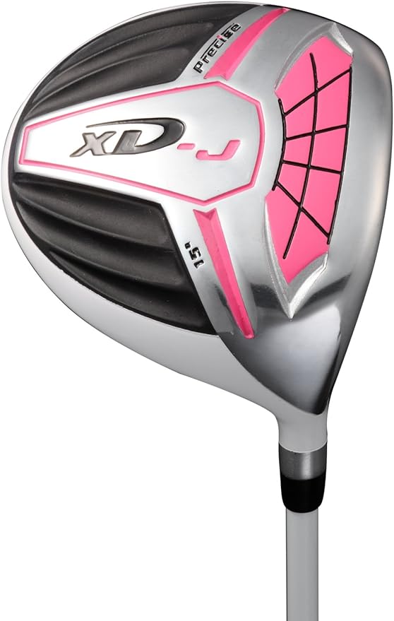 Precise XD-J Junior Complete Golf Club Set for Children | 3 Age Groups Boys & Girls | Right Hand & Left Hand Kids Golf Clubs Set w/ 2 HC's, Flex Shafts & Lightweight Stand Bag with Dual Straps