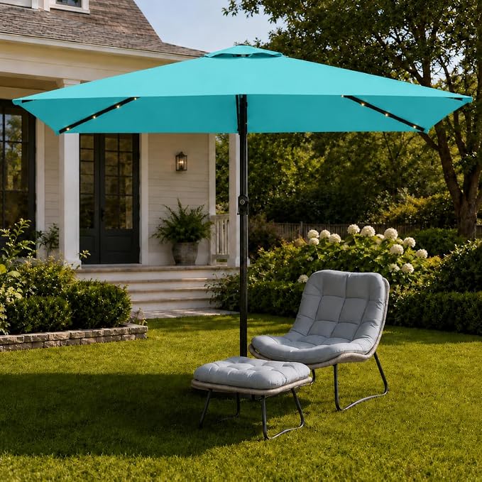 6.5 x 10ft Rectangular Patio Umbrella - Image 8