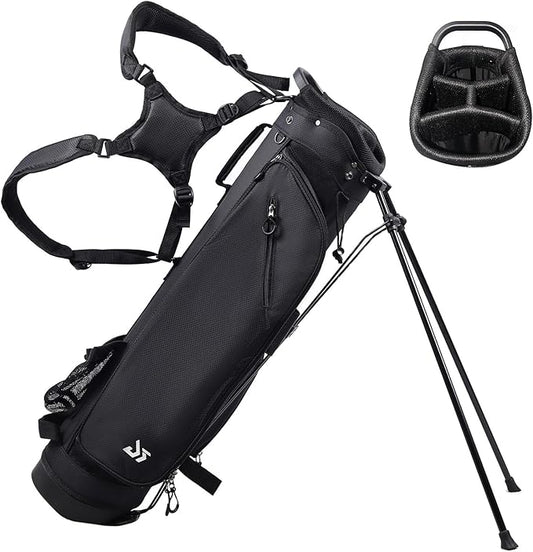 Golf Stand Bag – 2025 Upgraded Version with Cooler Pocket, Glove Patch & Tee Holder, Lightweight Sunday Golf Bag for Men & Women