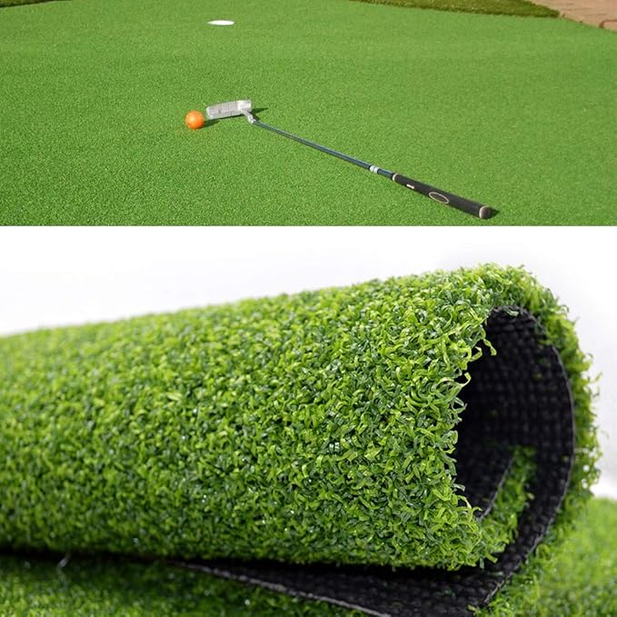 Golf Putting Green - 11FT x 44FT Artificial Grass Turf, Indoor/Outdoor Golf Training Mat, Synthetic Fake Grass for Sports