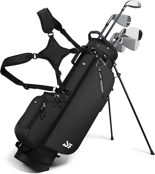 Golf Stand Bag – 2025 Upgraded Version with Cooler Pocket, Glove Patch & Tee Holder, Lightweight Sunday Golf Bag for Men & Women
