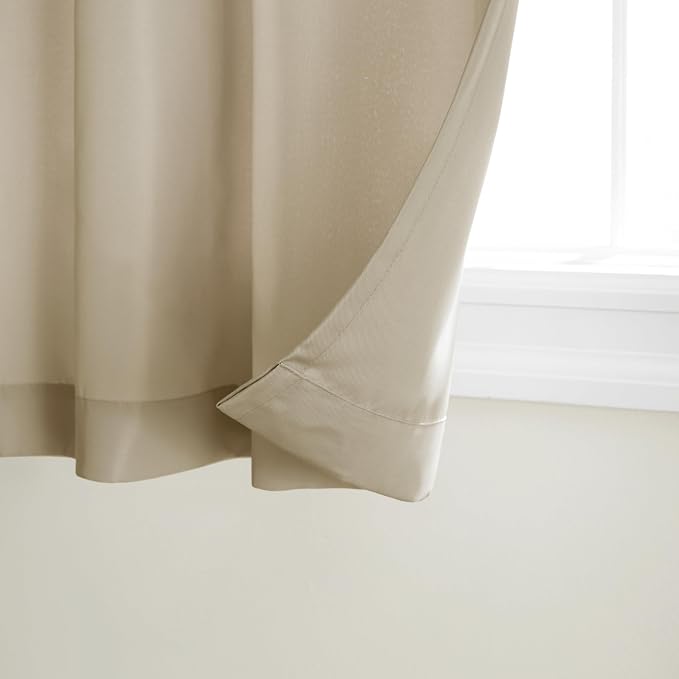 TOWN & COUNTRY BASICS Cabana Solid Heavyweight Indoor Outdoor Curtains - Image 2