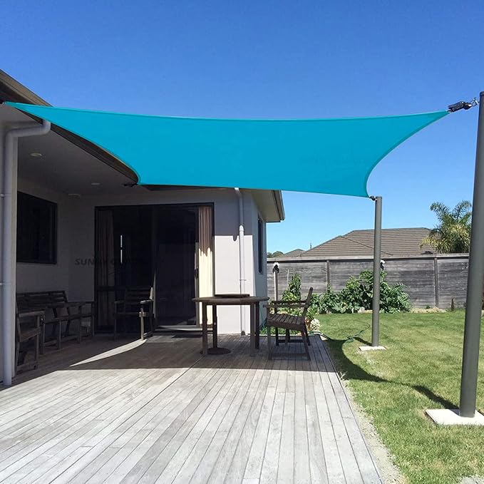 SUNNY GUARD 8' x 10' Rectangle Shade Sail 95% UV Block Outdoor Canopy | Sun by SUNNYGUARD
