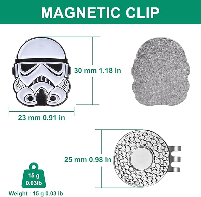 Golf Ball Marker Hat Clip, Golf Accessories for Men, Golf Ball Stamp, Funny Golf Gifts, Golf Gadgets