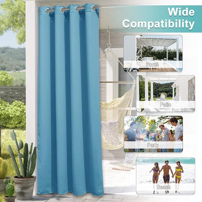 NICETOWN 2 Pieces Outdoor Curtains - Image 7