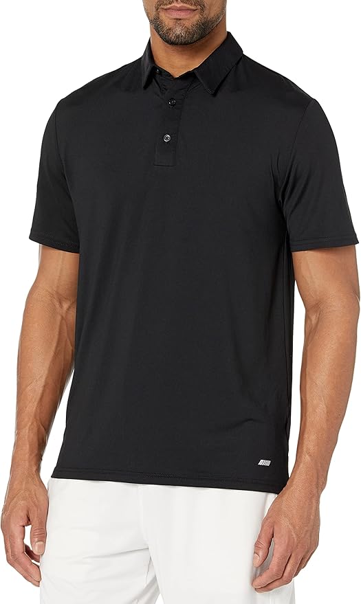 Amazon Essentials mens Slim-Fit Quick Dry Tech Stretch Lightweight Golf Polo Shirt