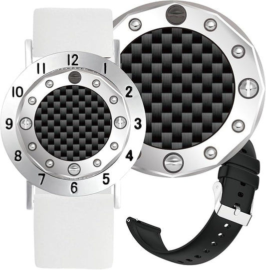 Golf Ball Marker with Carbon Fiber Ball Marker Bracelet, Golf Accessories, Golf Gifts, Golf Counter for Men Women