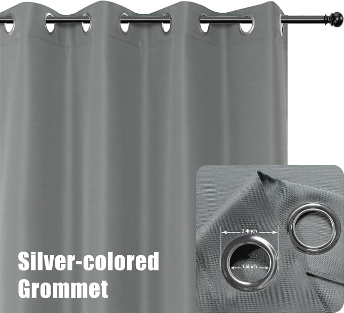 BONZER Extra Wide Waterproof Outdoor Curtains - Image 2