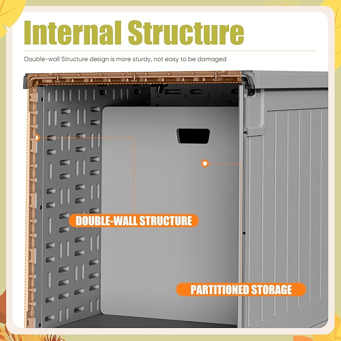 Devoko HDPE 240 Gallon Deck Box Double-Wall - Image 2