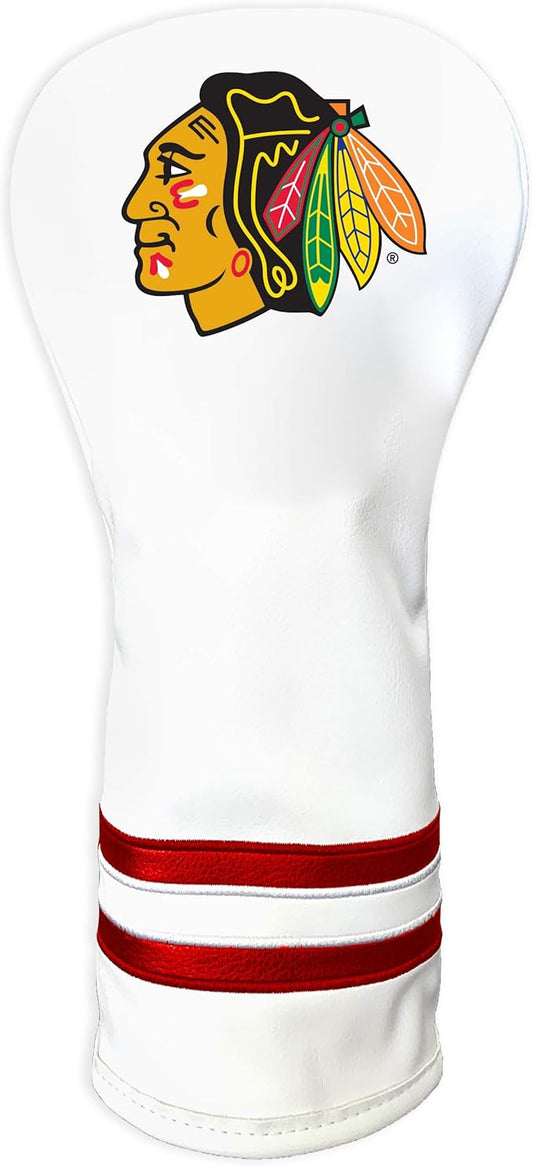 Team Golf NHL White Vintage Fairway Golf Club Headcover, Form Fitting Design, Retro Design & Superb Quality