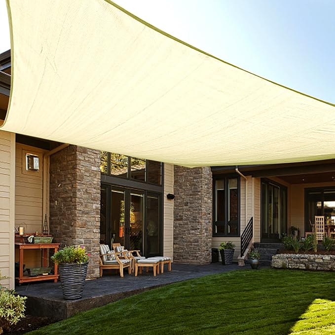 LOVE STORY Custom Size 6' x 8' Sun Shade Sail by LOVESTORY