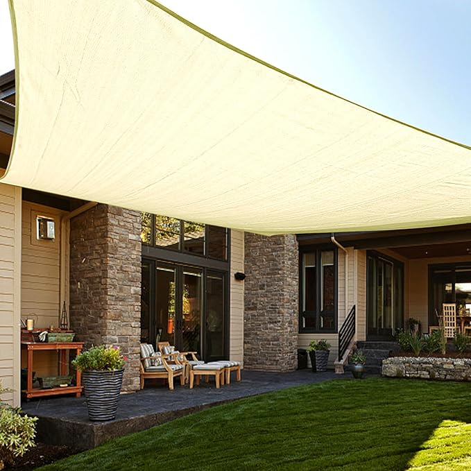 LOVE STORY Custom Size 6' x 10' Sun Shade Sail by LOVESTORY