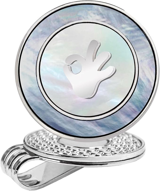 Golf Ball Marker Hat Clip with Pearl Ball Marker, Golf Gifts, Golf Accessories, Golf Ball Markers for Women