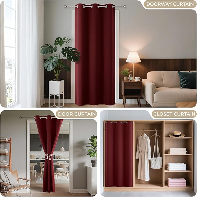 Joydeco Door Curtain Blackout Curtains - Image 4