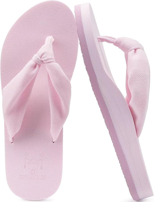 KuaiLu Flip Flops for Women with Arch Support Yoga Mat Comfortable Summer Beach Walking Thong Cushion Sandals Slip On Indoor Outdoor