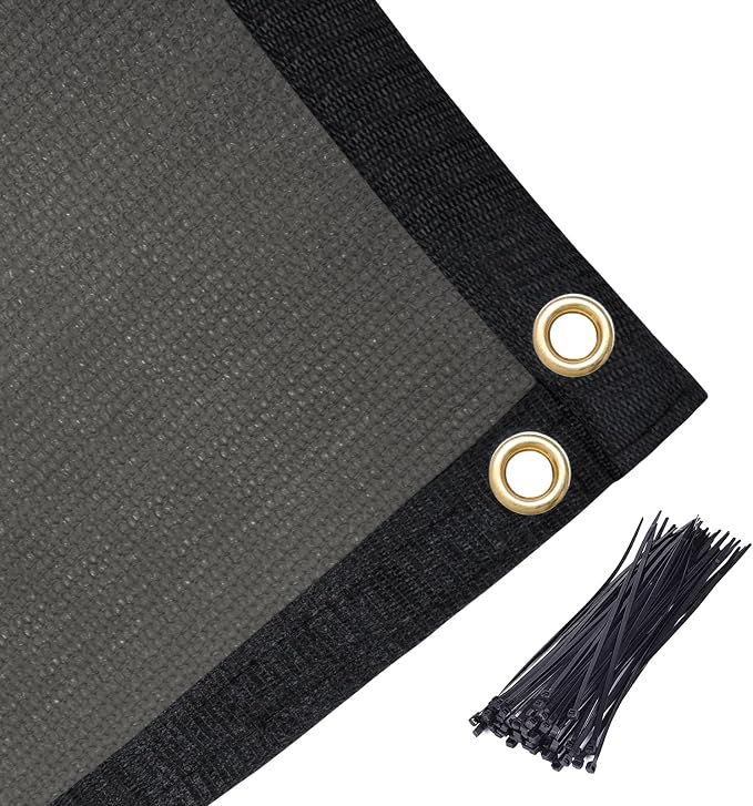Amagenix 90% Pergola Shade Cover 7'X 9' Dark Gray Sun Shade Cloth - Image 5