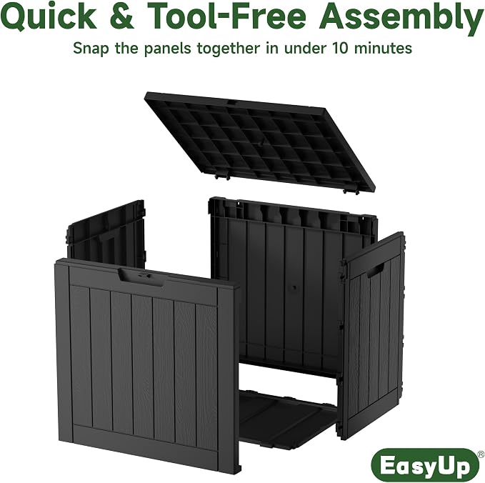 30 Gallon Outdoor Storage Box Waterproof UV Resistant Deck Box | Resin lockable - Image 5