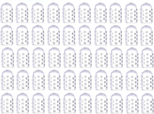 50PCS Silicone Toe Protectors - Silicone Toe Separators for Men Women - Gel Toe Covers Breathable Soft Toe Caps Guards