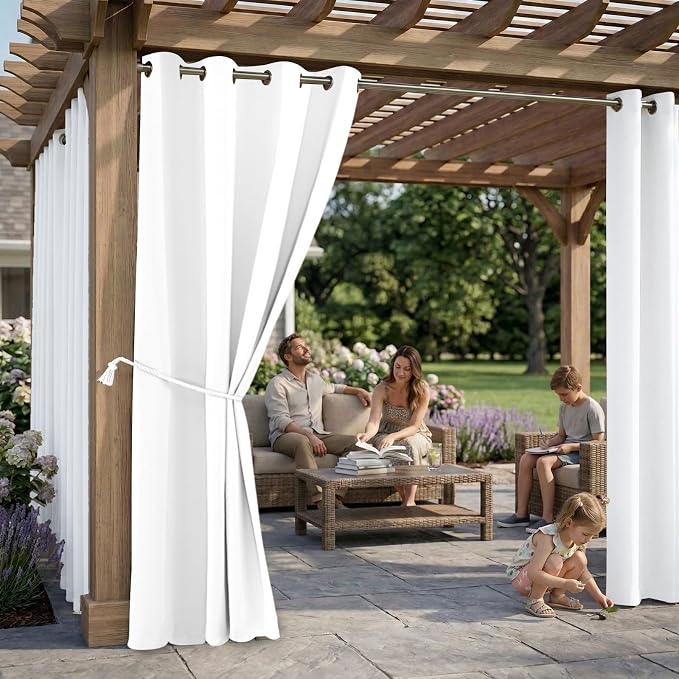 Outdoor Indoor Curtains W52 x L108 - Image 2