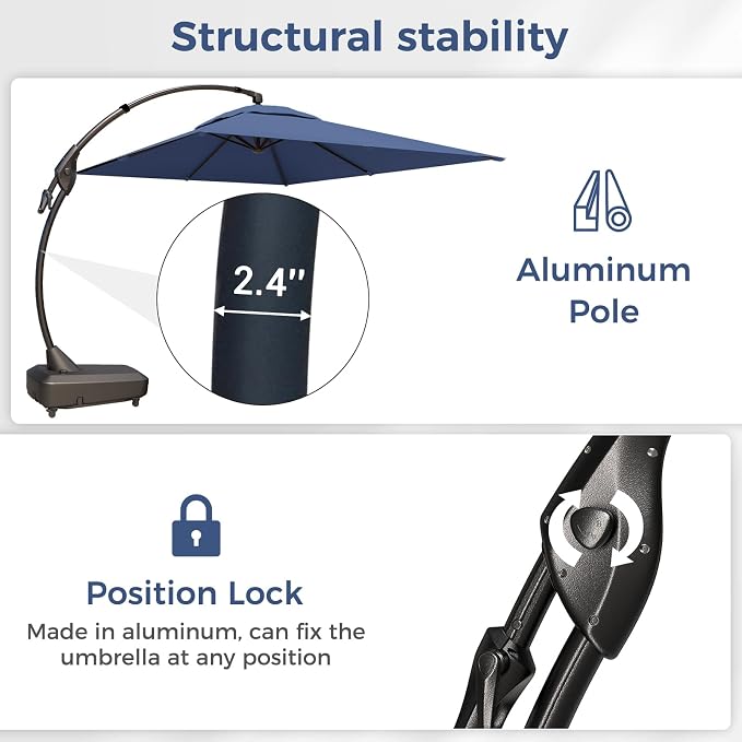 Grand patio 9x12 FT Large Cantilever Umbrella - Image 7