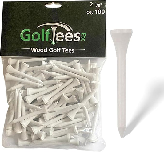 Wood Golf Tees - Standard Golf Tees for Men and Women