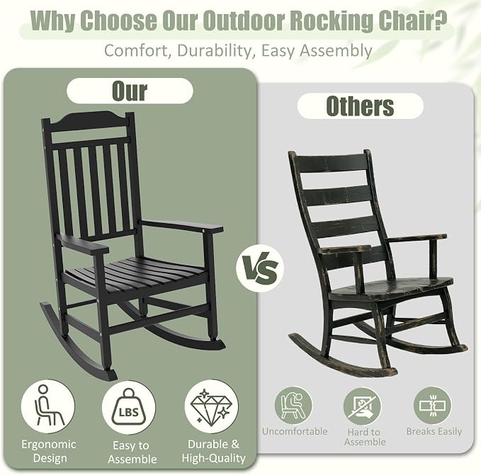 EFU Outdoor Rocking Chairs Set of 2 - Image 3