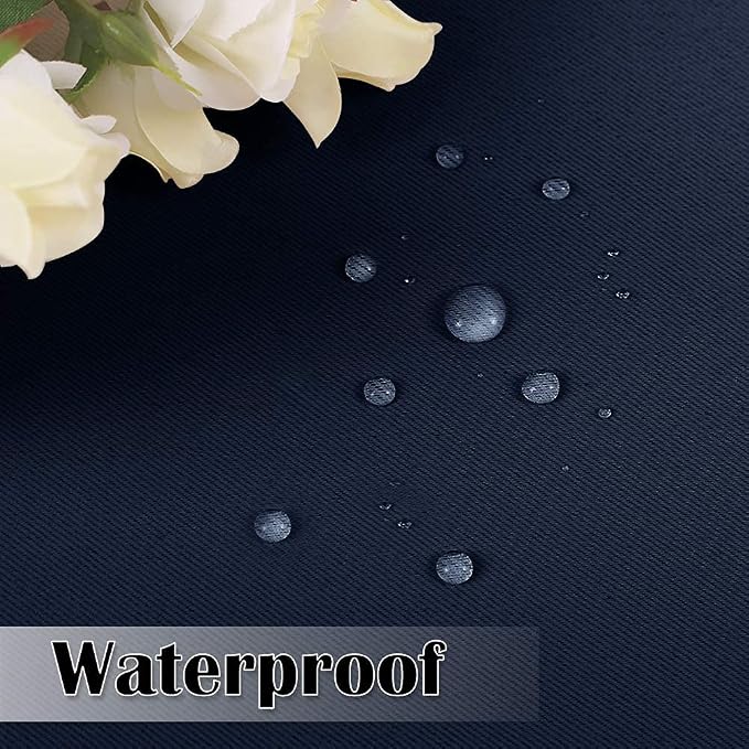 Outdoor Curtains for Patio W52 x L84 Inch Navy Blue, 1 Panel | Outdoor Blackout - Image 5