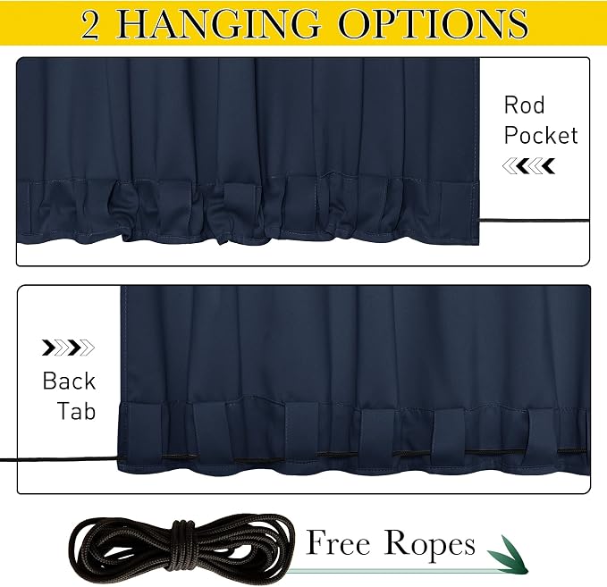 NICETOWN Windproof Outdoor Curtains - Image 4
